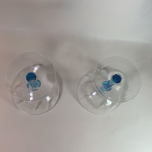 Set 2 Vintage Bombay Sapphire Gin Martini Glasses - Picture 7 of 10